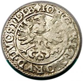 Obrazek 2 dla: 3 krajcary 1615 Jan Krystian Jerzy Rudolf Księstwo BrzeskoLegnickoWołowskie Złoty Stok