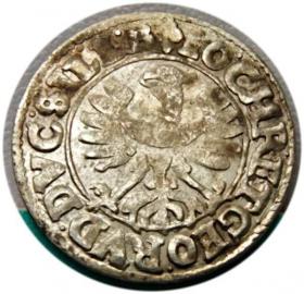 Obrazek 2 dla: 3 krajcary 1618 Jan Krystian Jerzy Rudolf Księstwo BrzeskoLegnickoWołowskie Złoty Stok