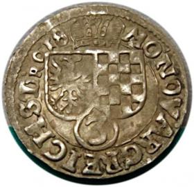 Obrazek dla: 3 krajcary 1618 Jan Krystian Jerzy Rudolf Księstwo BrzeskoLegnickoWołowskie Złoty Stok
