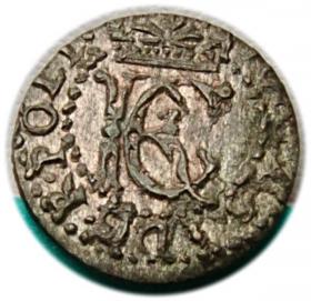 Obrazek dla: Szeląg 1653 Jan Kazimierz Wilno