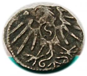 Obrazek 2 dla: Denar Albrecht Hohenzollern Księstwo Pruskie Królewiec