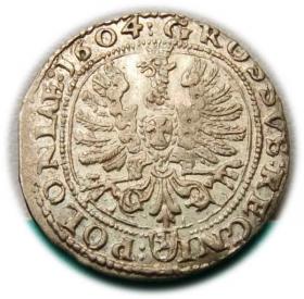 Obrazek 2 dla: Grosz 1604 Zygmunt III Waza Kraków