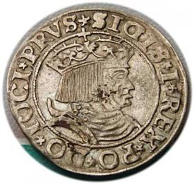 Obrazek dla: Grosz pruski 1531 Zygmunt I Stary Toruń