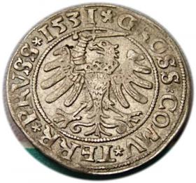 Obrazek 2 dla: Grosz pruski 1531 Zygmunt I Stary Toruń