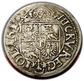 Obrazek 2 dla: 3 krajcary 1617 Zygmunt III Waza Kraków