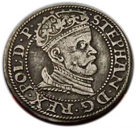 Obrazek dla: Grosz 1578 Stefan Batory Gdańsk