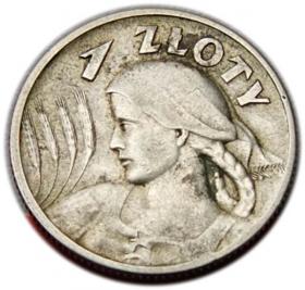 Obrazek dla: 1 złoty 1925 Kobieta z Kłosami Londyn