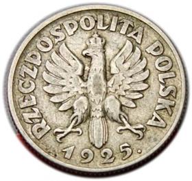 Obrazek 2 dla: 1 złoty 1925 Kobieta z Kłosami Londyn