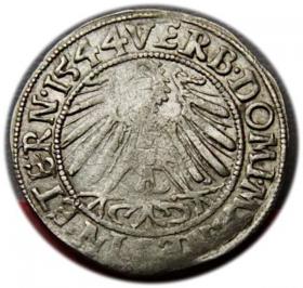 Obrazek 2 dla: Grosz 1544 Fryderyk II Legnicki Księstwo Brzesko  Legnicko  Wołowskie Legnica