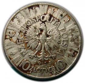 Obrazek 2 dla: 10 złotych 1935 Józef Piłsudski Warszawa