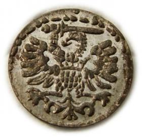 Obrazek 2 dla: Denar 1595 Zygmunt III Waza Gdańsk