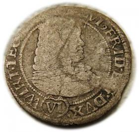 Obrazek dla: 6 krajcarów 1674 Sylwiusz Fryderyk Witemberski Księstwo Oleśnickie Oleśnica