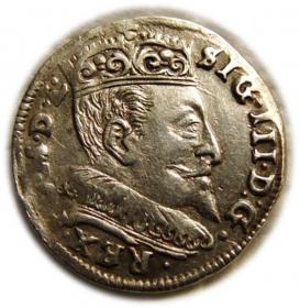 Obrazek dla: Trojak 1594 Zygmunt III Waza Wilno