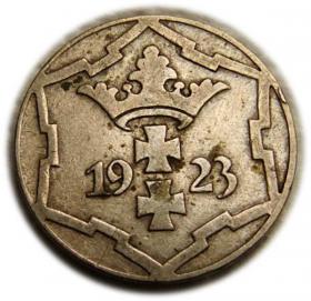 Obrazek 2 dla: 10 fenigów 1923 Wolne Miasto Gdańsk Berlin