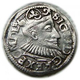 Obrazek dla: Trojak 1595 Zygmunt III Waza Wschowa