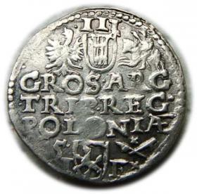 Obrazek 2 dla: Trojak 1595 Zygmunt III Waza Wschowa