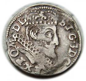 Obrazek dla: Trojak 1597 Zygmunt III Waza Poznań