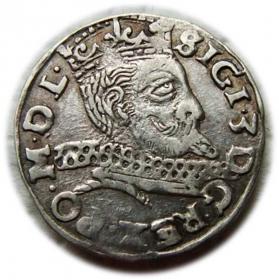 Obrazek dla: Trojak 1598 Zygmunt III Waza Wschowa