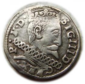 Obrazek dla: Trojak 1601 Zygmunt III Waza Wschowa
