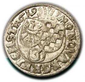 Obrazek dla: 3 krajcary 1619 Jan Krystan, Jerzy Rudolf, Księstwo BrzeskoLegnickoWołowskie Złoty Stok