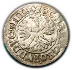 Obrazek 2 dla: 3 krajcary 1618 Jan Krystian Jerzy Rudolf Księstwo BrzeskoLegnickoWołowskie Złoty Stok