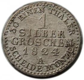 Obrazek dla: 1 srebrny grosz 1824 Fryderyk Wilhelm III Berlin