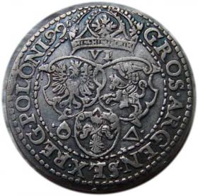 Obrazek 2 dla: Szóstak 1599 Zygmunt III Waza Malbork