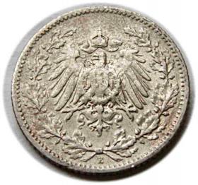 Obrazek 2 dla: 1/2 marki 1906 Drezno