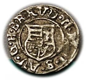 Obrazek 2 dla: Denar 1589 Rudolf II Habsburg Węgry