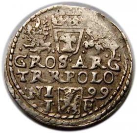 Obrazek 2 dla: Trojak 1599 Zygmunt III Waza Olkusz