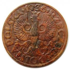 Obrazek 2 dla: 5 groszy 1936 II RP Warszawa