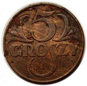 Obrazek dla: 5 groszy 1936 II RP Warszawa