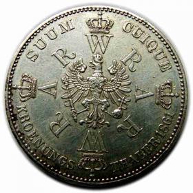 Obrazek 2 dla: Talar 1861 Wilhelm I Hohenzollern Prusy Berlin