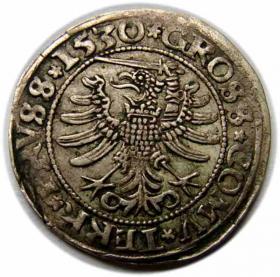 Obrazek 2 dla: Grosz pruski 1530 Zygmunt I Stary Prusy Królewskie Toruń