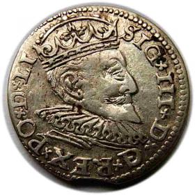 Obrazek dla: Trojak 1594 Zygmunt III Waza Ryga