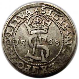 Obrazek dla: Trojak 1563 Zygmunt II August Wilno