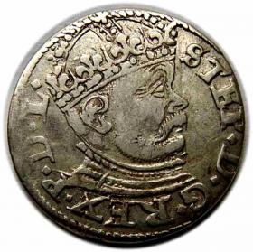 Obrazek dla: Trojak 1586 Stefan Batory Ryga