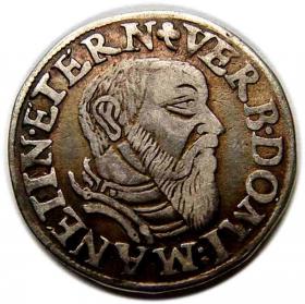 Obrazek dla: Trojak 1545 Fryderyk II Legnicki Księstwo Legnicko  Brzesko  Wołowskie Brzeg 