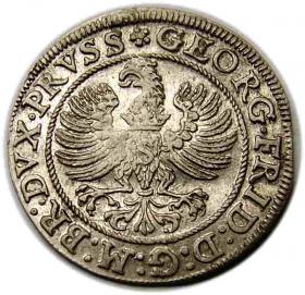 Obrazek 2 dla: Grosz 1587 Jerzy Fryderyk Księstwo Pruskie Królewiec