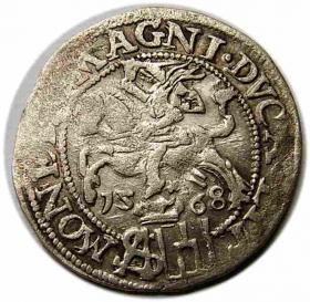 Obrazek dla: Grosz 1568 Zygmunt II August Litwa Wilno