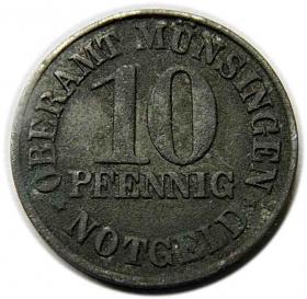 Obrazek dla: 10 fenigów 1920 Munsingen Niemcy