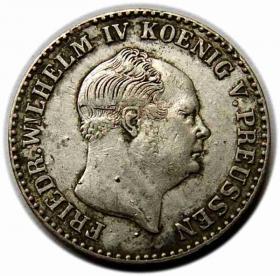 Obrazek 2 dla: 2 1/2 srebrnego grosza 1853 Fryderyk Wilhelm IV Prusy Berlin