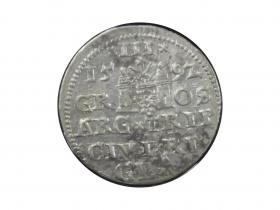 Obrazek 2 dla: Trojak 1592, Ryga, Zygmunt III Waza