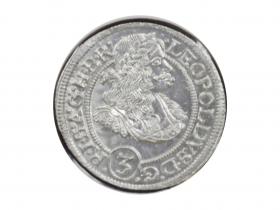 Obrazek dla: 3 krajcary 1670, Wrocław, Leopold I