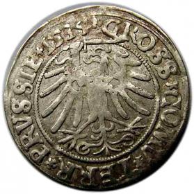 Obrazek 2 dla: Grosz 1534 Zygmunt I Stary Prusy Królewskie Toruń