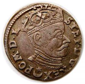 Obrazek dla: Trojak 1582 Stefan Batory Wilno