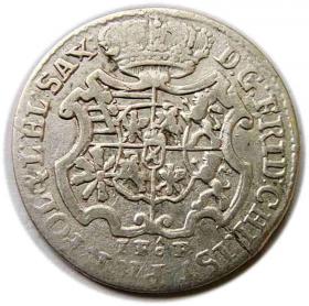 Obrazek dla: 1/12 talara 1763 Fryderyk Chrystian Saksonia Lipsk