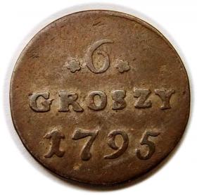 Obrazek dla: 6 groszy 1795 Stanisław August Poniatowski Warszawa