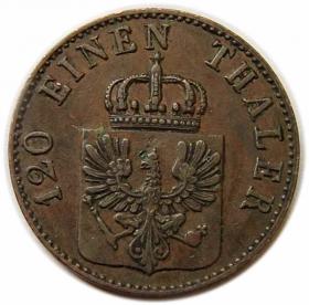 Obrazek 2 dla: 3 fenigi 1852 Fryderyk Wilhelm IV Prusy Berlin
