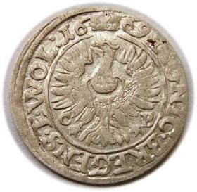 Obrazek 2 dla: 3 krajcary 1669 Chrystian Wołowski Księstwo Brzesko Legnicko Wołowskie Brzeg